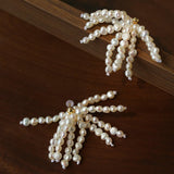 Pearl Firework Earrings | Freshwater Pearl Tassel Earrings - floysun