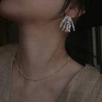 Pearl Firework Earrings | Freshwater Pearl Tassel Earrings - floysun