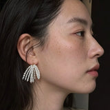 Pearl Firework Earrings | Freshwater Pearl Tassel Earrings - floysun