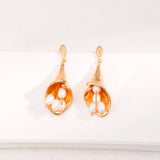 Pearl Stamen Drop Earrings - floysun