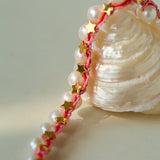 Pearl Star Braided Necklace - floysun