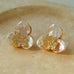 Petal Baroque Pearl Earrings-Three Petal Stud Earrings - floysun