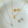 Petite Croissant Pendant Necklace - floysun