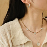 Pictograph Stone Beaded Necklace – Picture Jasper with Totem Pendant - floysun