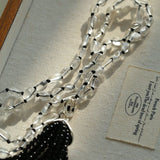 Pinecone Crystal Tassel Necklace - floysun