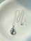 Pinecone Pendant Necklace – Silver White Crystal - floysun