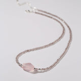 Pink Crystal Candy Cube Necklace - floysun
