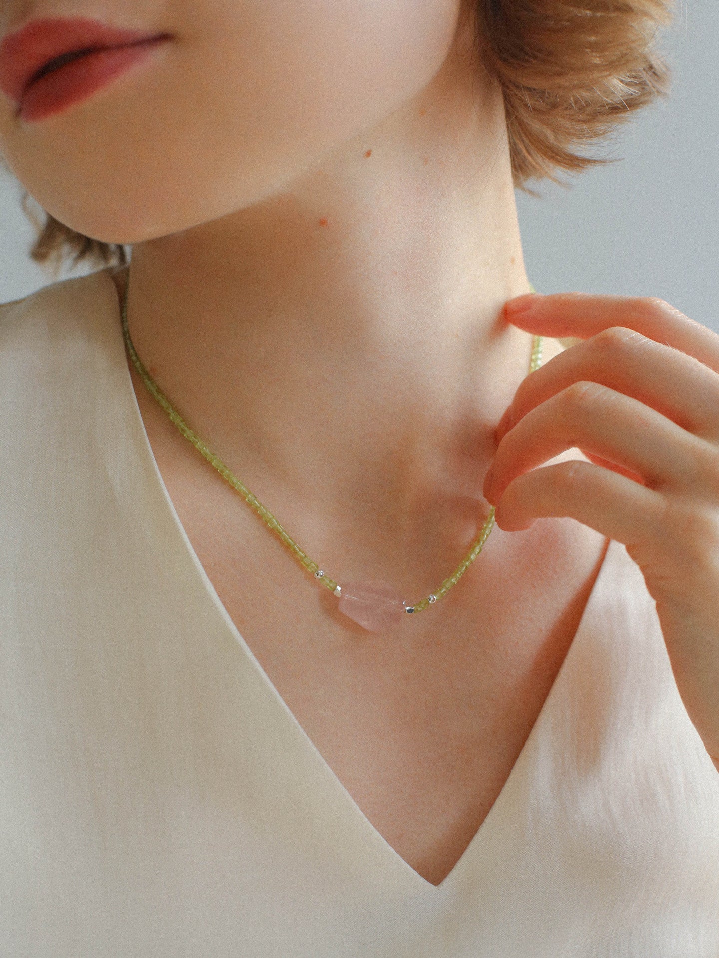 Pink Crystal Candy Cube Necklace - floysun