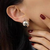 Planet Hoop Earrings – 925 Sterling Silver Polished or Diamond Accent Options - floysun
