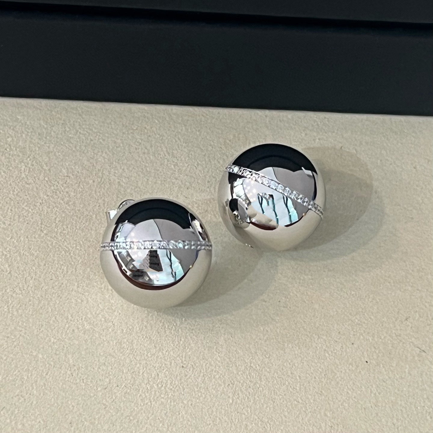 Planet Hoop Earrings – 925 Sterling Silver Polished or Diamond Accent Options - floysun