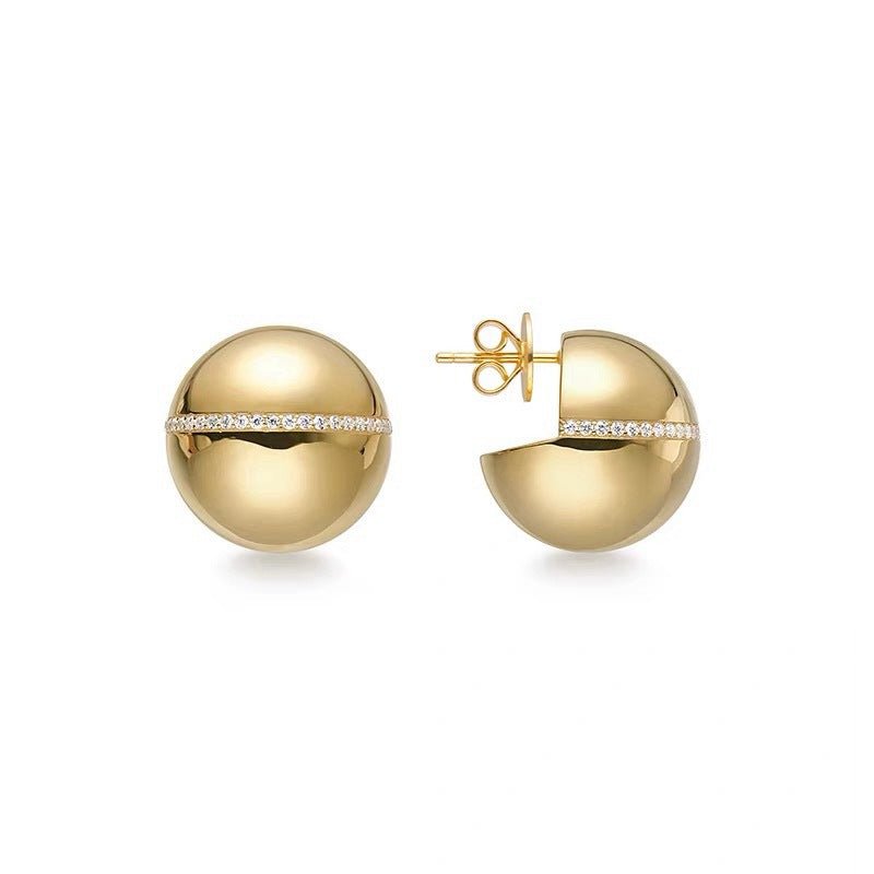 Planet Hoop Earrings – 925 Sterling Silver Polished or Diamond Accent Options - floysun