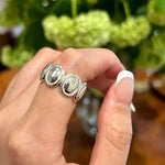 Polished Oval Sculptural Band Ring - floysun