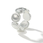 Polished Oval Sculptural Band Ring - floysun