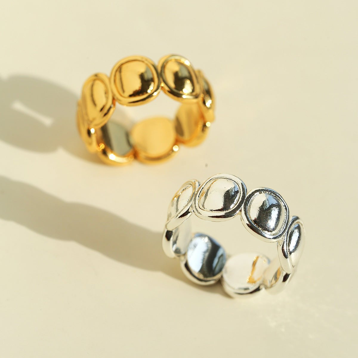 Polished Oval Statement Ring - floysun