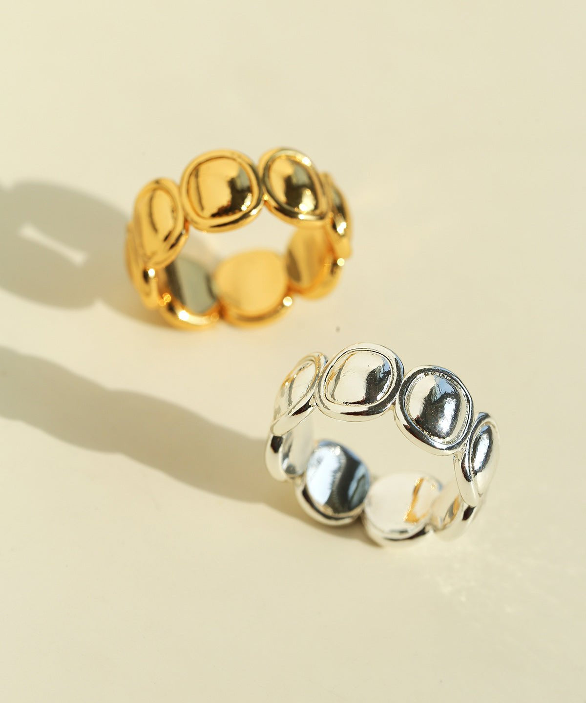 Polished Oval Statement Ring - floysun