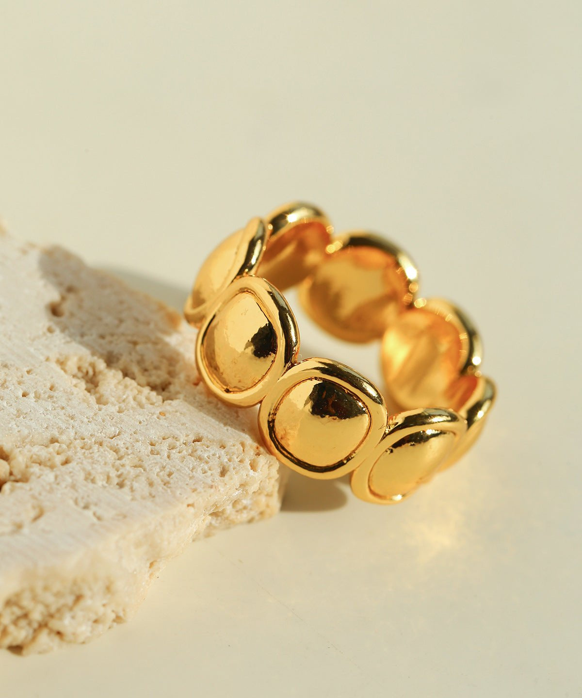 Polished Oval Statement Ring - floysun