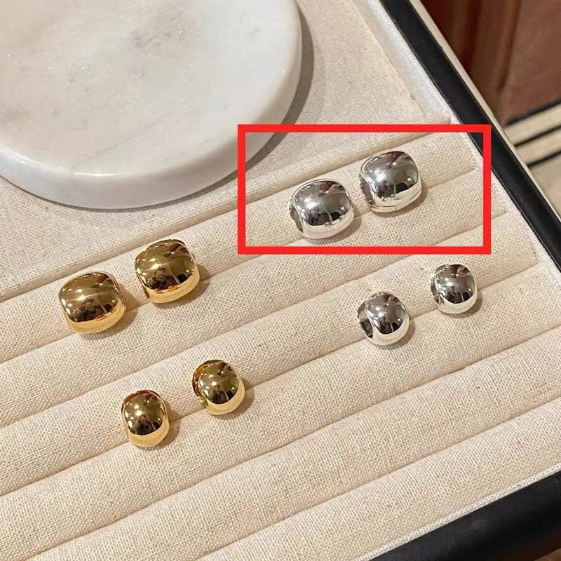 Polished U - Shape Hoop Earrings - floysun