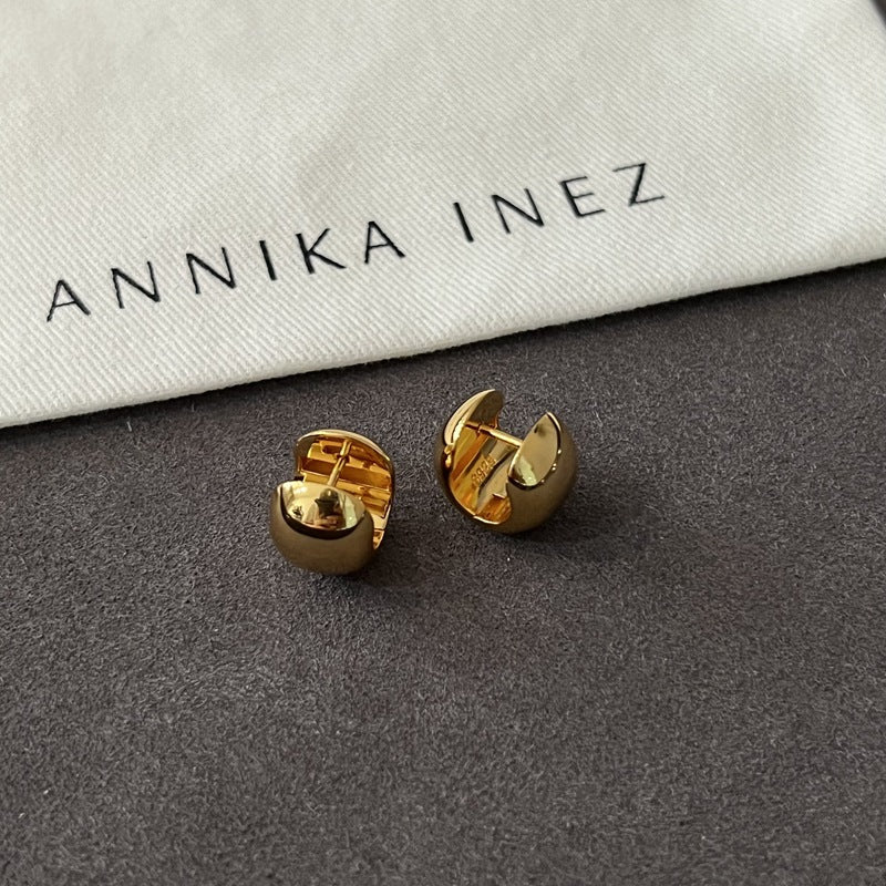 Polished U - Shape Hoop Earrings - floysun