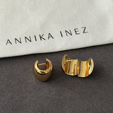 Polished U - Shape Hoop Earrings - floysun