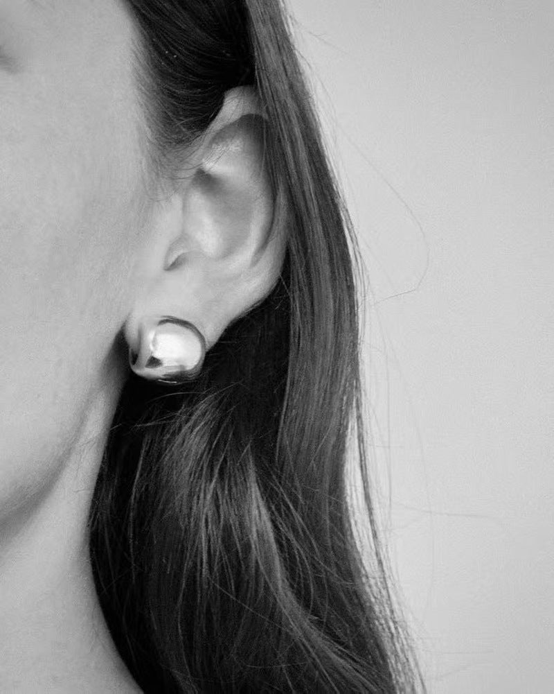 Polished U - Shape Hoop Earrings - floysun