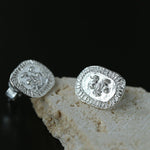 Primitive Rock Art Face Totem Stud Earrings - floysun