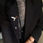 Princess - Inspired Enamel Magpie Brooch - floysun