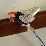 Princess - Inspired Enamel Magpie Brooch - floysun