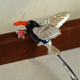 Princess - Inspired Enamel Magpie Brooch - floysun