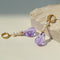 Purple Baroque Glass & Pearl Drop Earrings - floysun