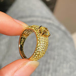 Radiant Canary Yellow Diamond Pavé Ring - floysun