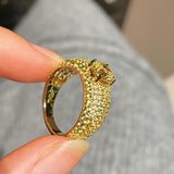 Radiant Canary Yellow Diamond Pavé Ring - floysun