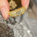 Radiant Canary Yellow Diamond Pavé Ring - floysun