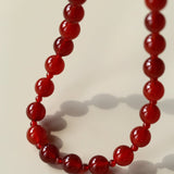 Radiant Red Agate Double Wrap Necklace - Bracelet - floysun