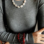 Radiant Red Agate Double Wrap Necklace - Bracelet - floysun