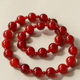Radiant Red Agate Double Wrap Necklace - Bracelet - floysun