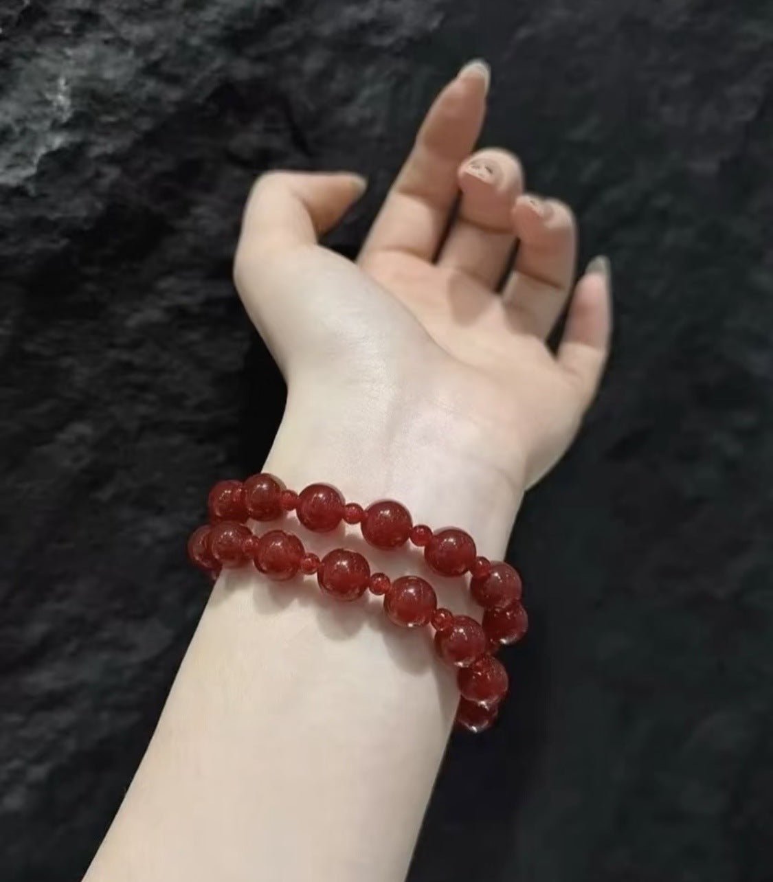 Radiant Red Agate Double Wrap Necklace - Bracelet - floysun