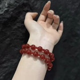 Radiant Red Agate Double Wrap Necklace - Bracelet - floysun