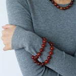 Radiant Red Agate Double Wrap Necklace - Bracelet - floysun