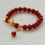 Red Agate Lucky Horse Bracelet - floysun