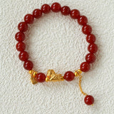 Red Agate Lucky Horse Bracelet - floysun