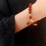 Red Agate Lucky Horse Bracelet - floysun