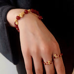 Red Agate Lucky Horse Bracelet - floysun