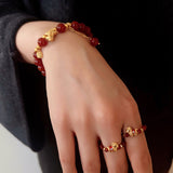 Red Agate Lucky Horse Bracelet - floysun