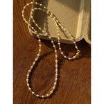 Red Spinel & Pearl Long Necklace | Versatile Layering Statement Piece - floysun