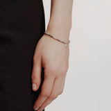 Retro Coastal Map Stone Bracelet - Handcrafted S925 Sterling Silver Ocean Talisman Bangle - floysun