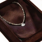 Retro Coastal Map Stone Choker - Handcrafted S925 Sterling Silver Ocean Talisman Necklace - floysun