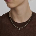 Retro Coastal Map Stone Choker - Handcrafted S925 Sterling Silver Ocean Talisman Necklace - floysun