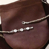 Retro Coastal Map Stone Choker - Handcrafted S925 Sterling Silver Ocean Talisman Necklace - floysun