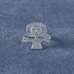 Retro Coastal Trident Band Ring - Handcrafted S925 Sterling Silver Hammered Statement Ring - floysun