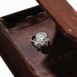 Retro Coastal Trident Band Ring - Handcrafted S925 Sterling Silver Hammered Statement Ring - floysun